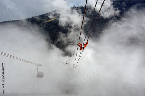 Gondola through the mist