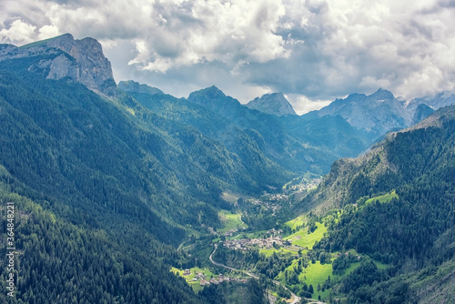 Dolomites landscape a UNESCO world heritage in South-Tyrol, Italy