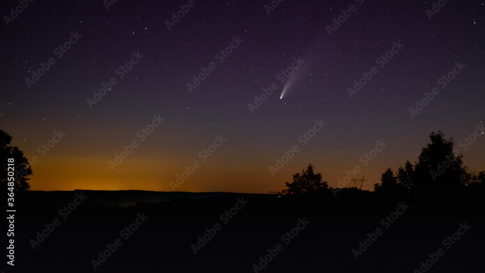 comet NEOWISE seen over Poland