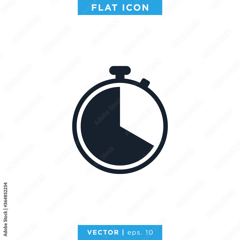 Stopwatch Icon Vector Design Template Stopwatch Icon Vector Design Template