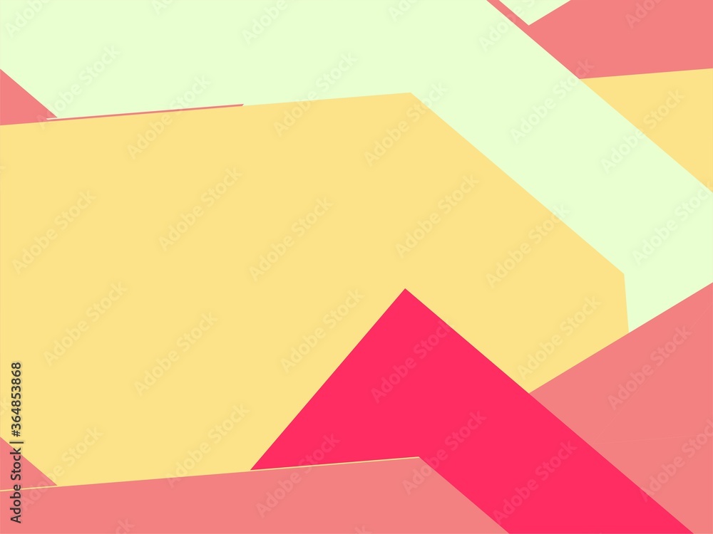Beautiful of Colorful Art Red and Yellow, Abstract Modern Shape. Image for Background or Wallpaper Beautiful of Colorful Art Red and Yellow, Abstract Modern Shape. Image for Background or Wallpaper