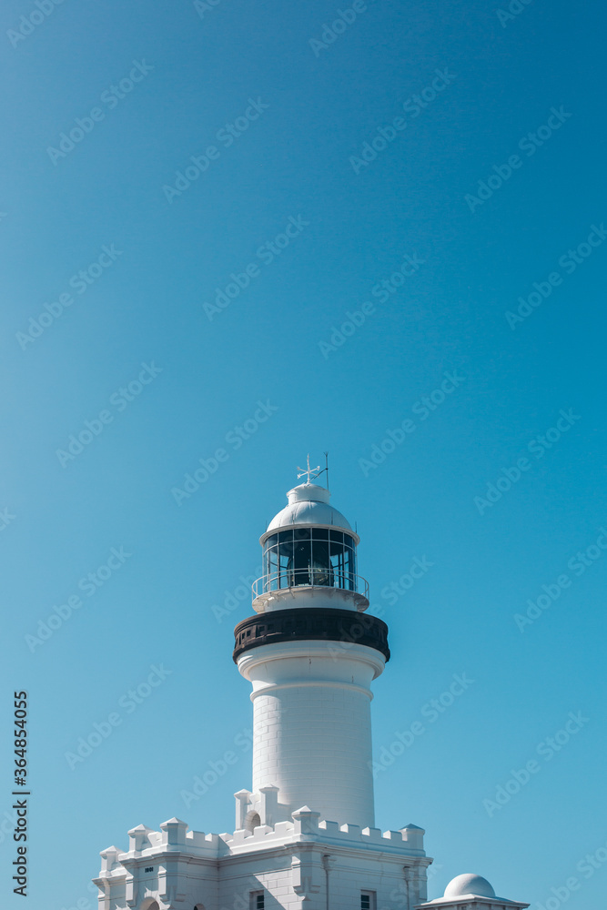 white lighthouse in Byron Bay, Australia