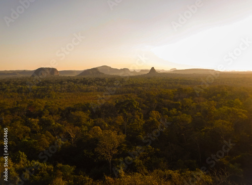Paraguayan landscape just before sunset