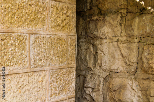 Wallpaper Mural stone wall corner texture Torontodigital.ca