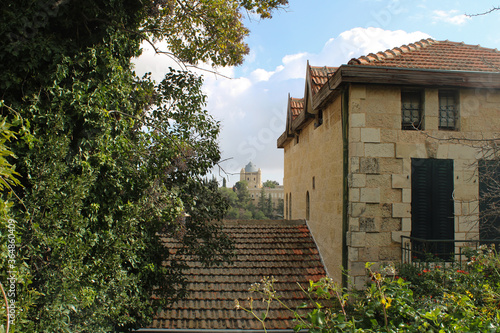 Wallpaper Mural old stone house in the village Torontodigital.ca