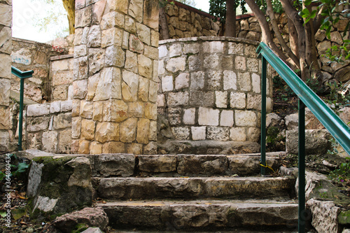 Wallpaper Mural stone staircase in a garden Torontodigital.ca