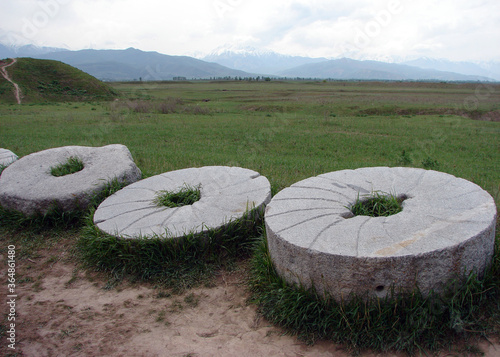 Ancient stones in Kyrgyzstan