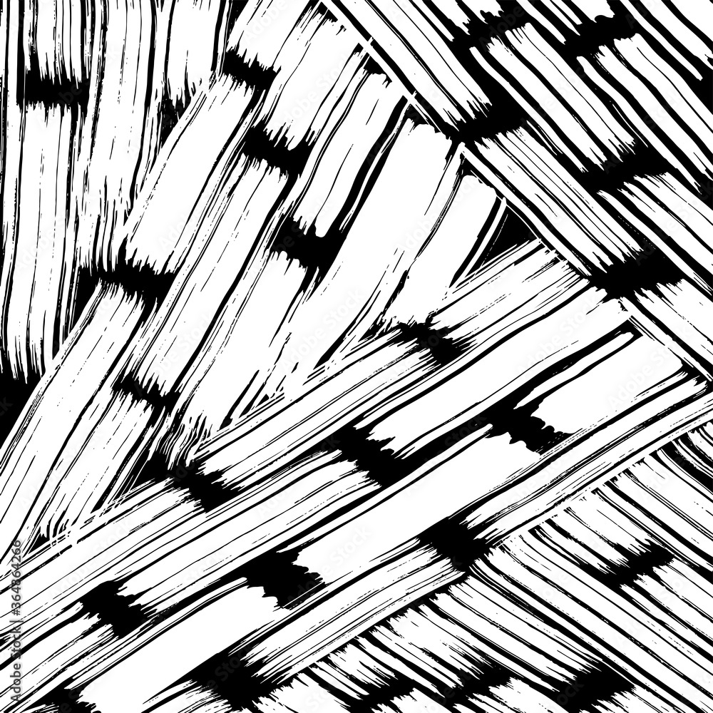 Obraz premium White and black vector. Grunge background. Abstract brush pattern.