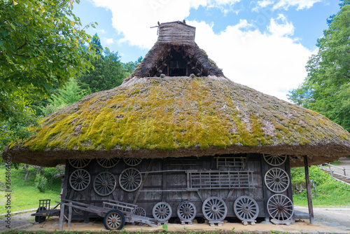 Hida Folk Village. a famous open-air museum and historic site in Takayama, Gifu, Japan. photo