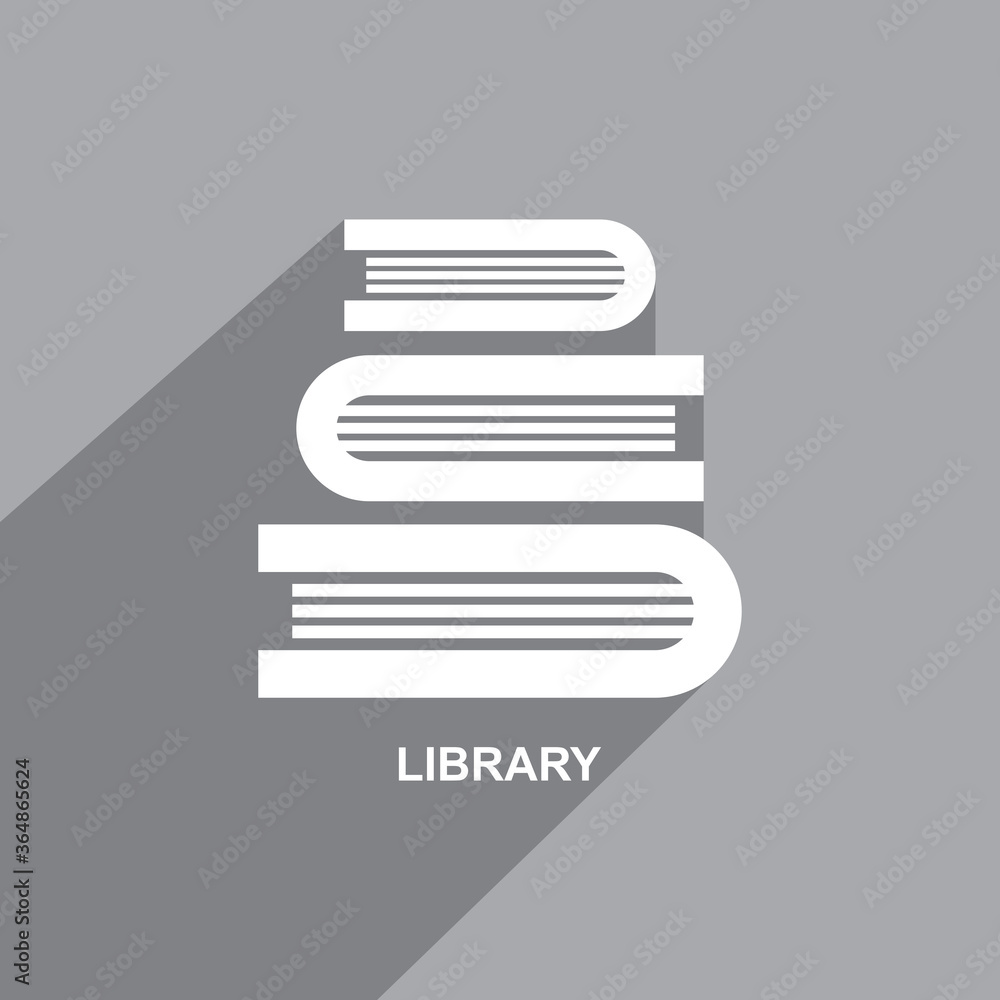 library icon, Business icon vector