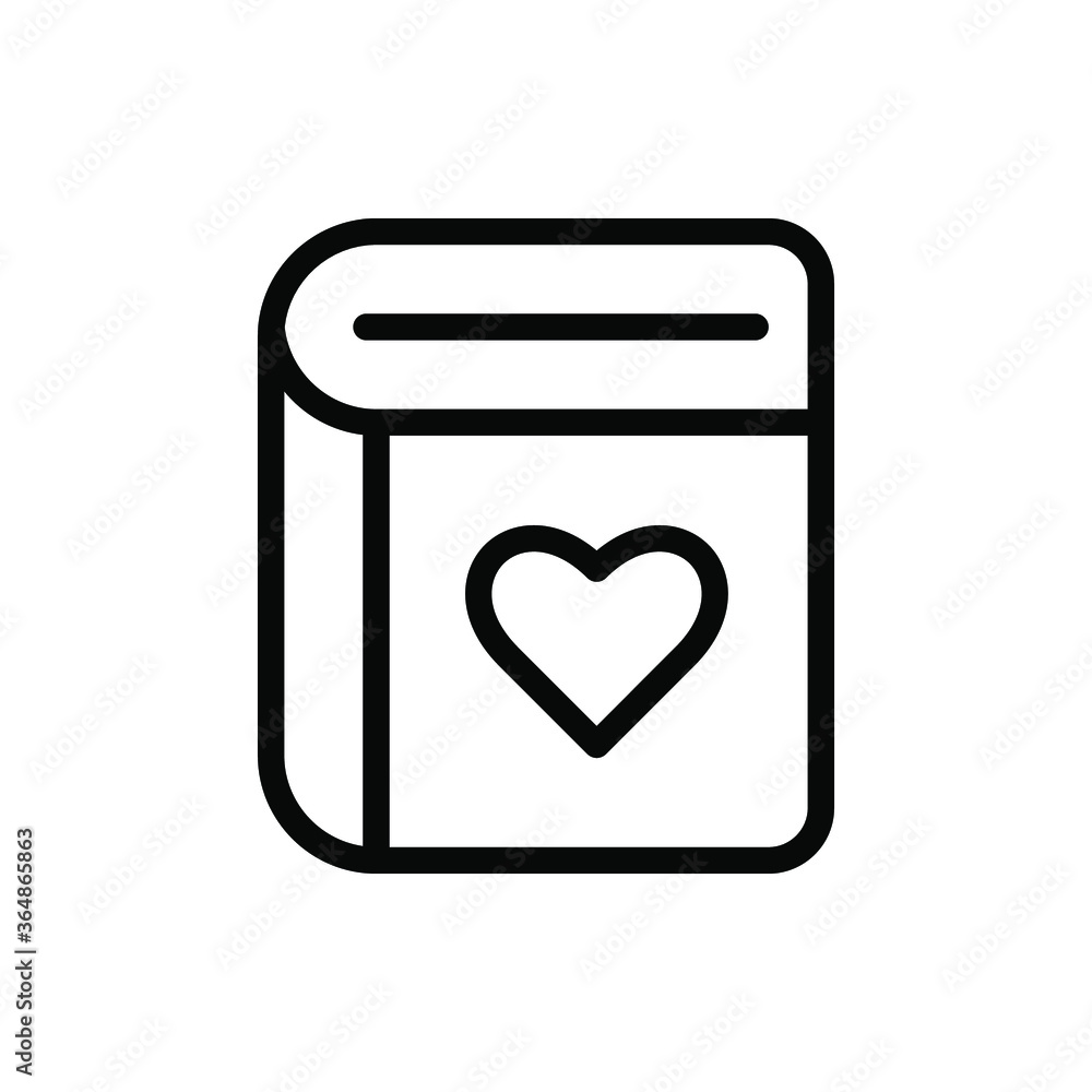 book of love mother day icon vector illustration outline style book of love mother day icon vector illustration outline style