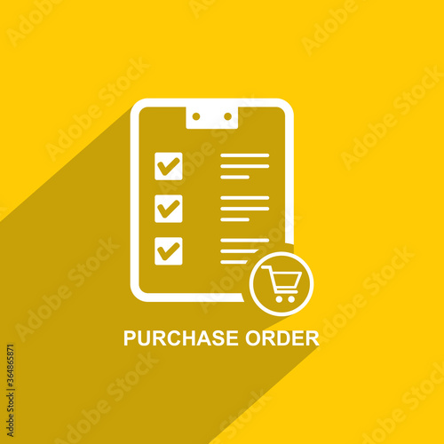 purchase order icon, Business icon vector
