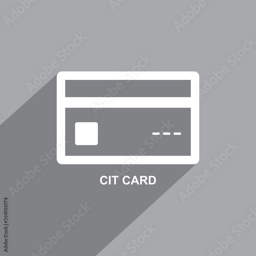 cit card icon, Business icon vector