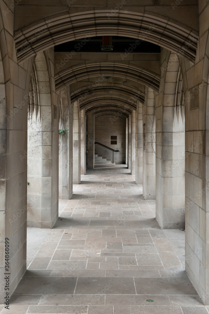 corridor of the old building