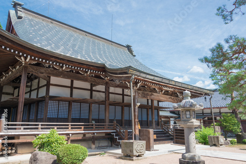 Enkoji Temple at Hida Furukawa Old Town. a famous historic site in Hida, Gifu, Japan.