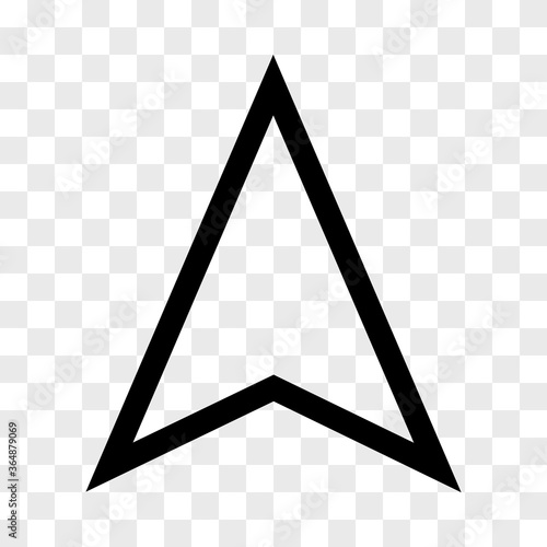 Arrow pointer internet cursor icon in checkerboard BG v8. Internet flat icon symbol for applications.