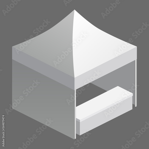 Tent trade event isometry, promotional outdoor advertising canopy mobile
