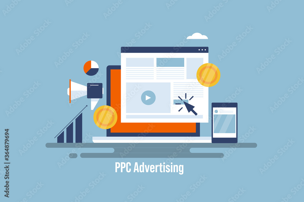 PPC advertising, pay per click marketing campaign, business investing on paid digital advertising. Courser clicking on website advertising banner. Smart marketing and brand promotion technology . PPC advertising, pay per click marketing campaign, business investing on paid digital advertising. Courser clicking on website advertising banner. Smart marketing and brand promotion technology .