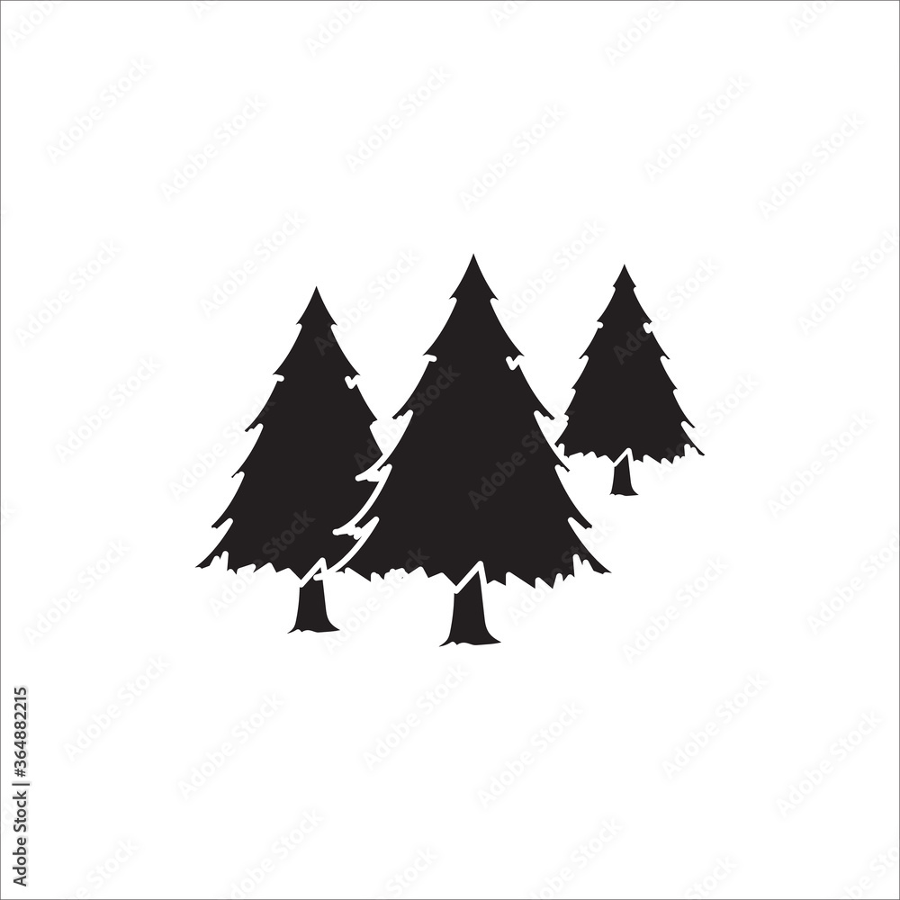 Obraz premium Fir icon vector