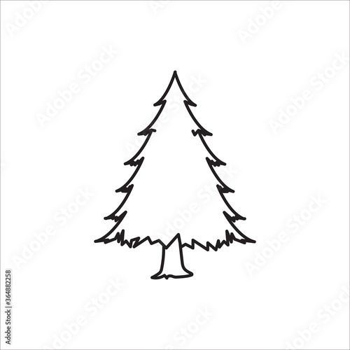 Fir outline icon