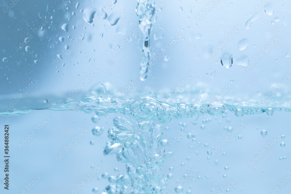 Splashing water bubbles, waves and drops isolated white background. Splashing water bubbles, waves and drops isolated white background.