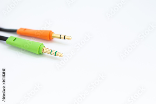 sound cable on a white background