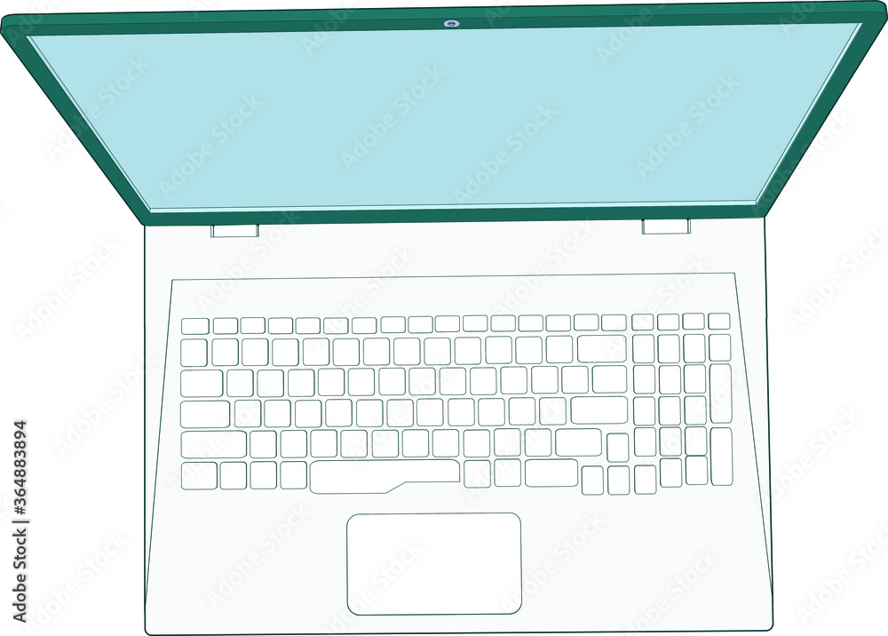 Crazy professional artwork of a nice modern laptop perspective angle Crazy professional artwork of a nice modern laptop perspective angle