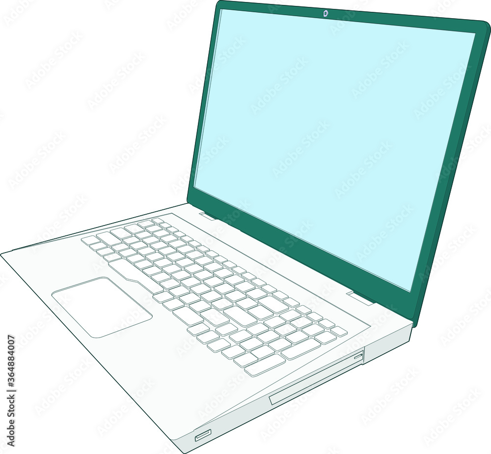 Crazy professional artwork of a nice modern laptop perspective angle Crazy professional artwork of a nice modern laptop perspective angle