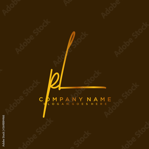 PL initials signature logo. Handwriting logo vector templates. Logo for business, beauty, fashion, signature	