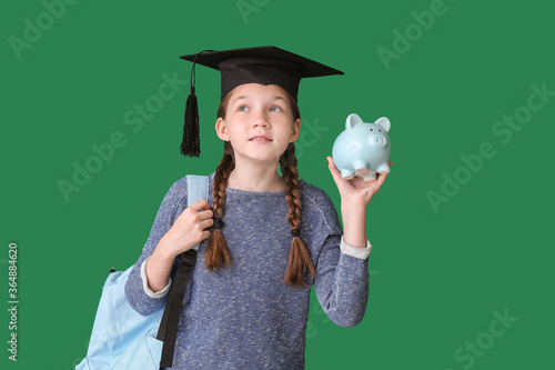 Girl with savings for educa...