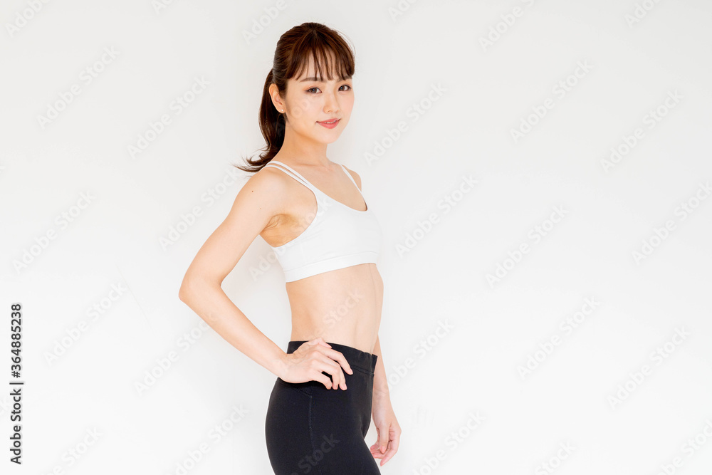 Naklejka premium 美しい女性