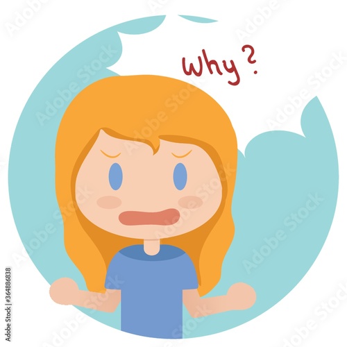 girl asking why