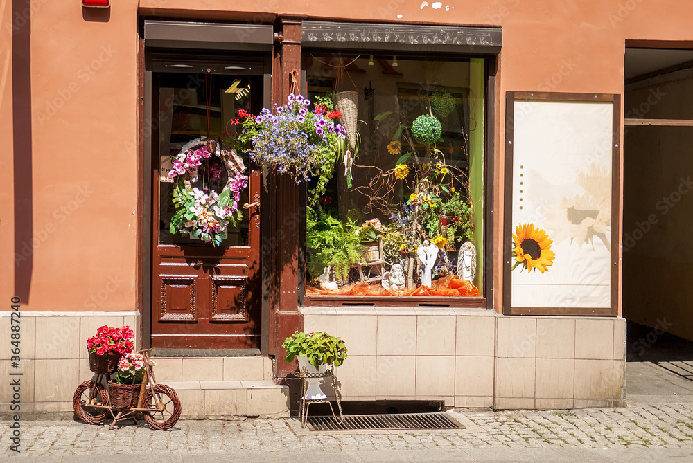 Colorful flower shop