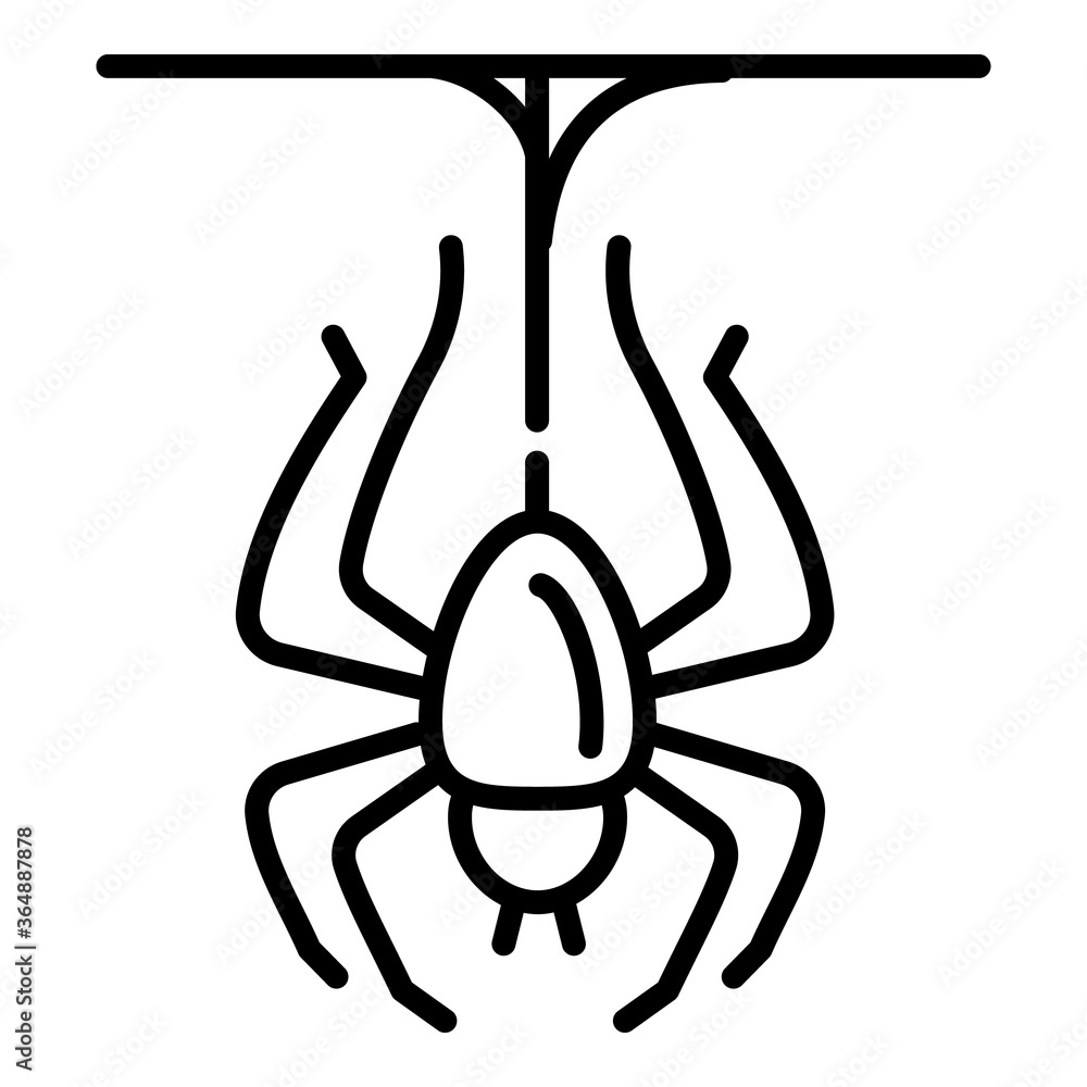 Spider icon. Outline spider vector icon for web design isolated on white background Spider icon. Outline spider vector icon for web design isolated on white background