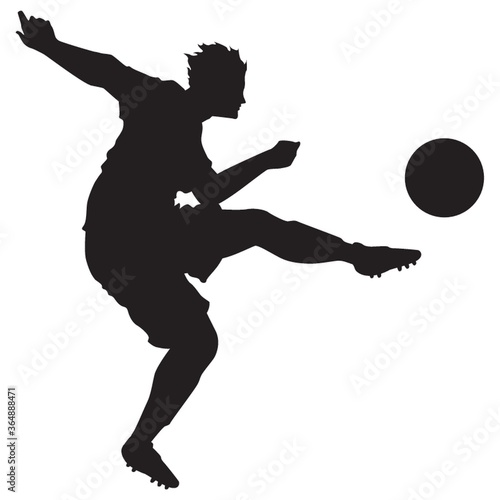 silhouette of football player