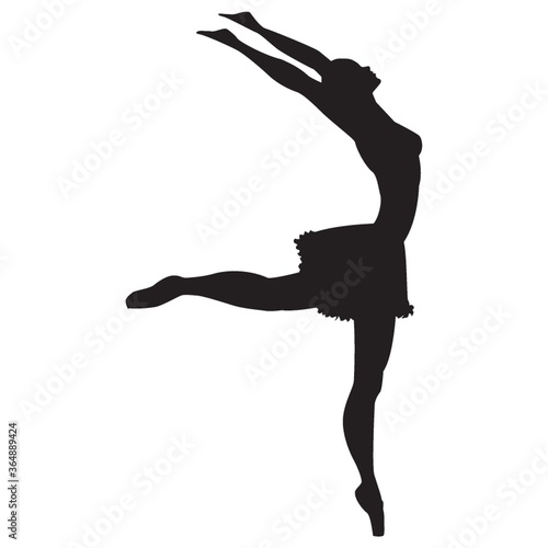 silhouette of ballerina