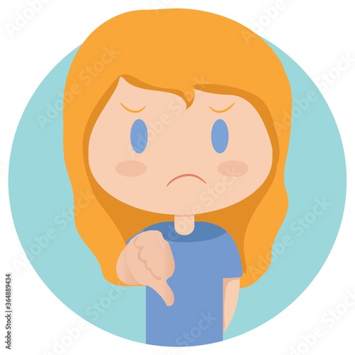 girl booing