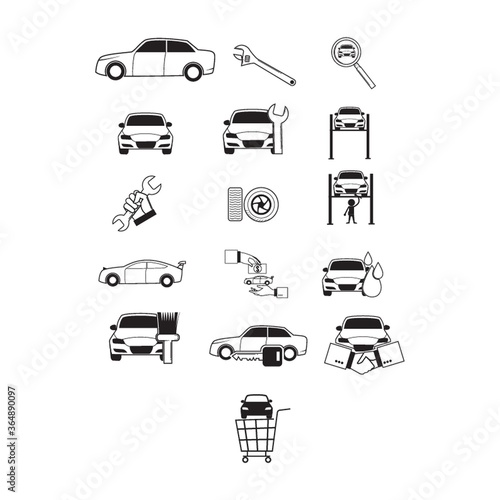 car repair and selling concept