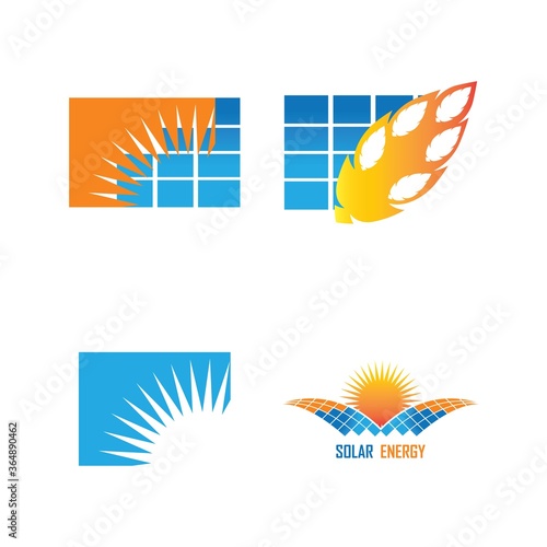solar energy logo for energy industry, solar logo design template. 