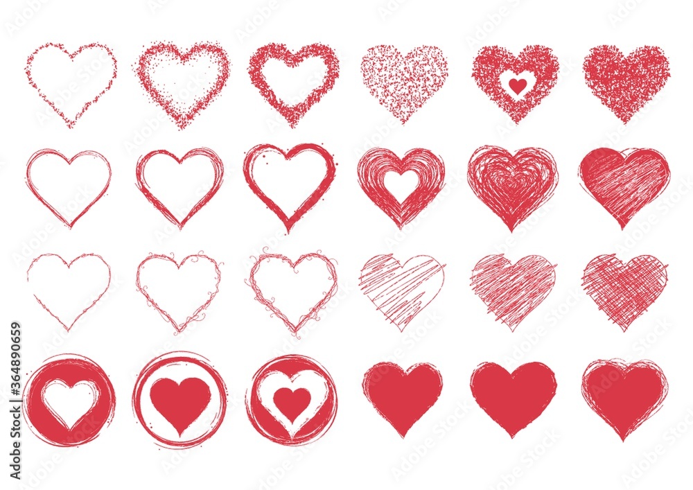 collection of heart designs