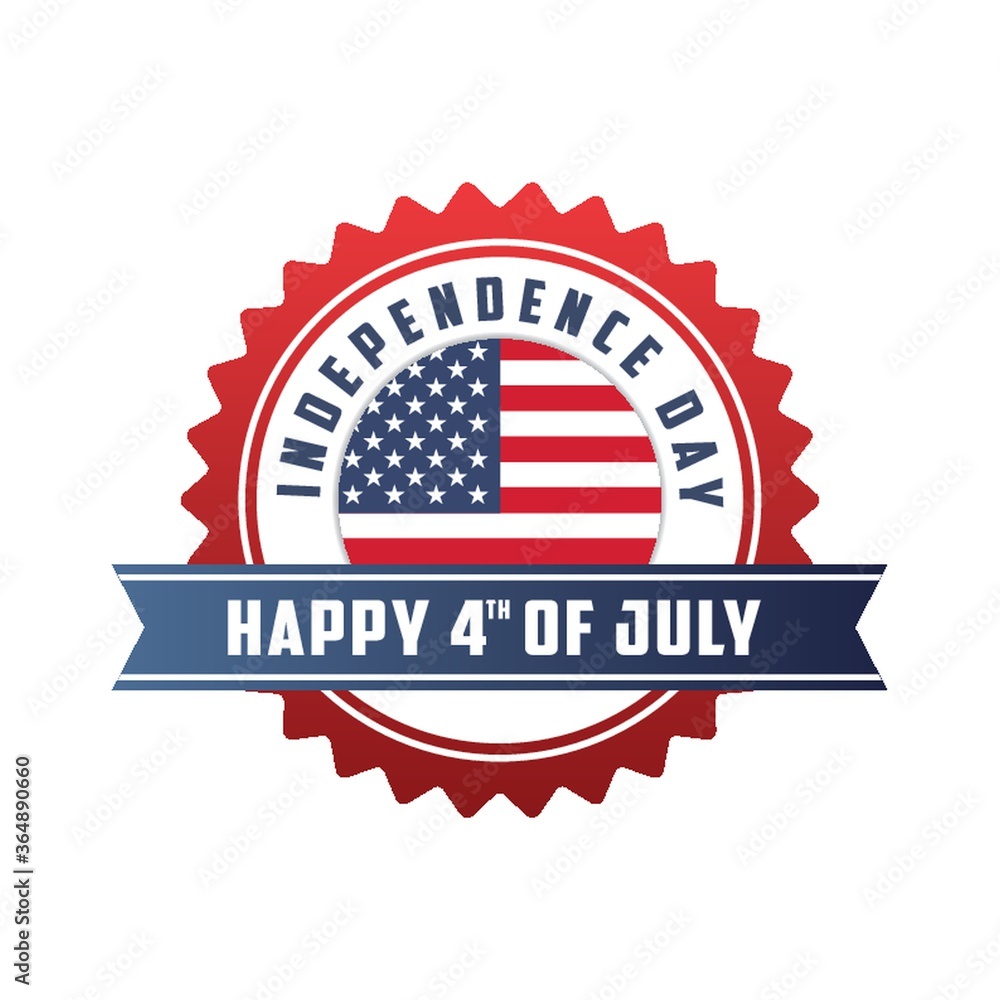 happy 4th of july independence day label happy 4th of july independence day label