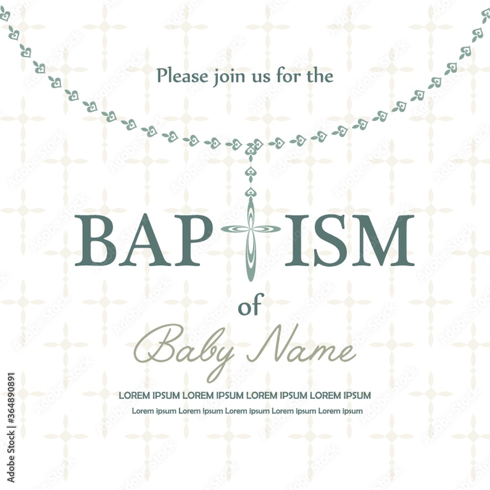 baptism flyer