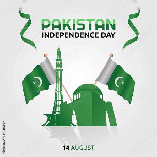 Pakistan Independence Day Vector Illustration