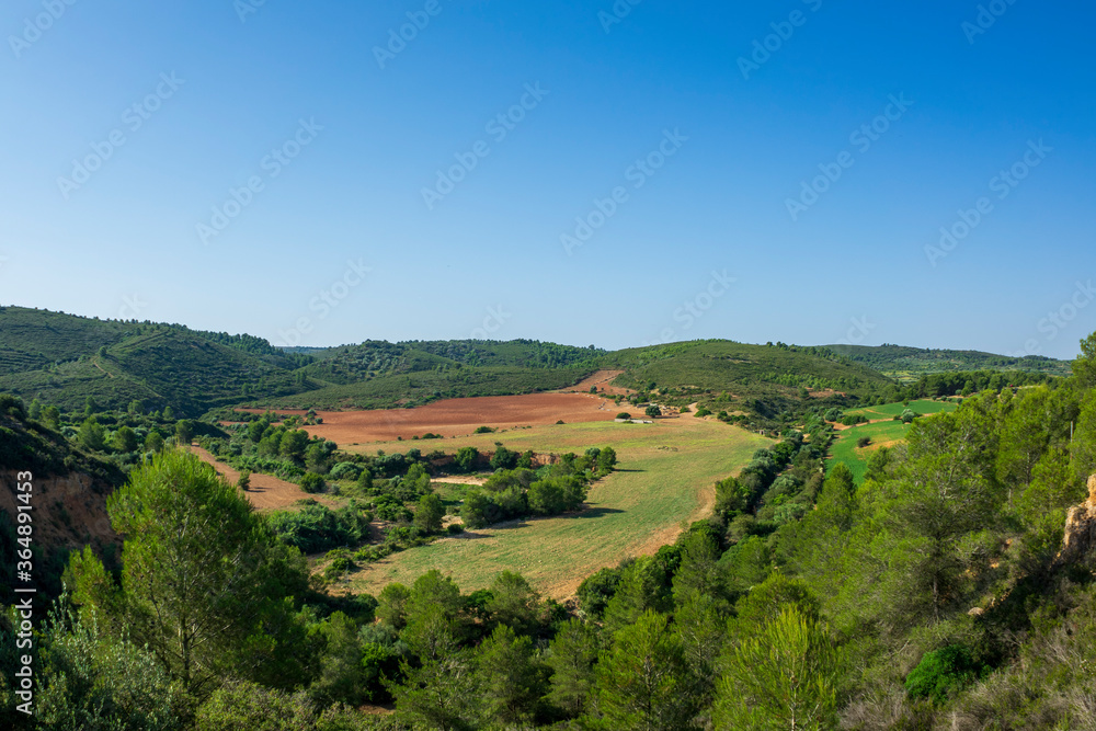 Fototapeta premium Landscape of the august way as it passes through Castellon