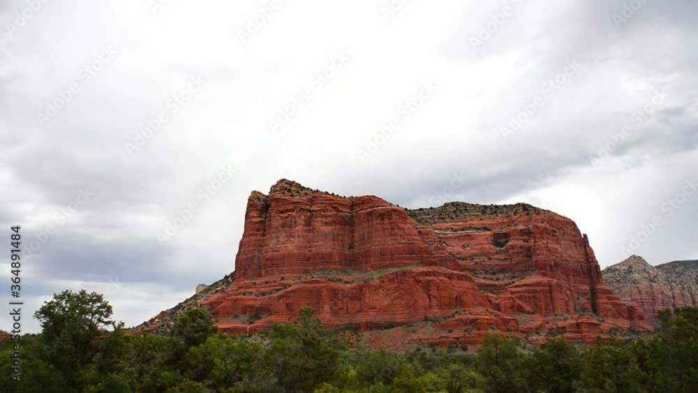 Sedona Time Lapse Courthouse Butte and Clouds Arizona Southwest USA Sedona Time Lapse Courthouse Butte and Clouds Arizona Southwest USA
