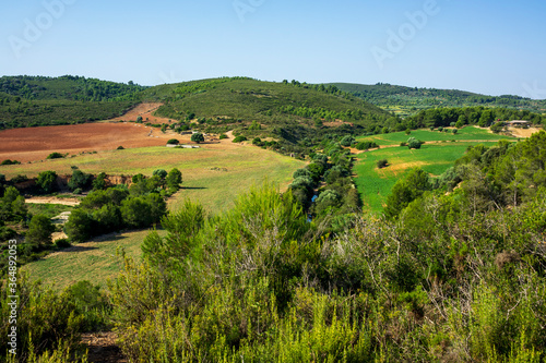 Landscape of the august way as it passes through Castellon