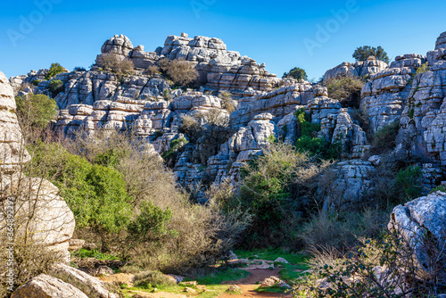 El Torcal de Antequera, Andalusia, Spain, near Antequera, province Malaga.