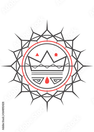 Crown of thorns christian symbols
