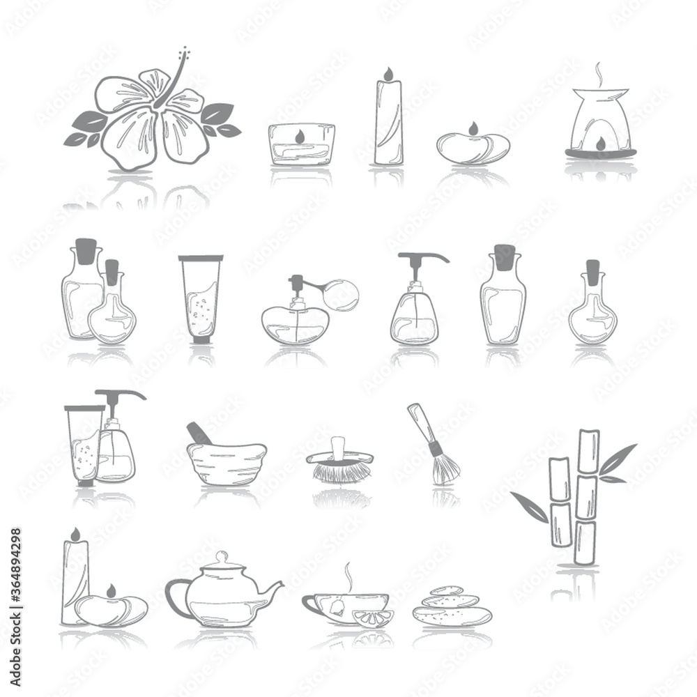 assorted spa icons