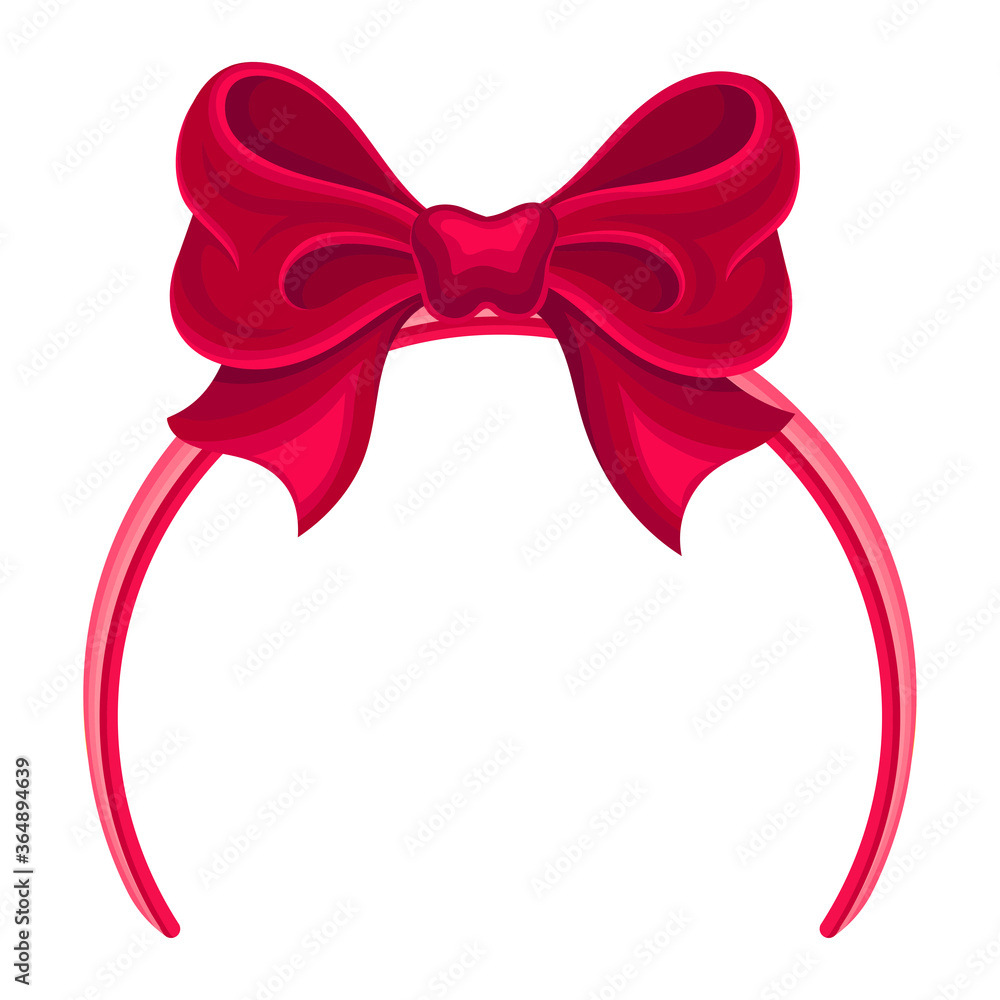 Hair Hoop or Headband as Carnival or Party Attribute Vector Illustration Hair Hoop or Headband as Carnival or Party Attribute Vector Illustration